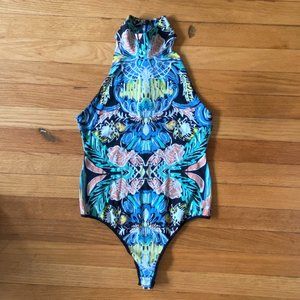 Free People High Neck Bodysuit Small